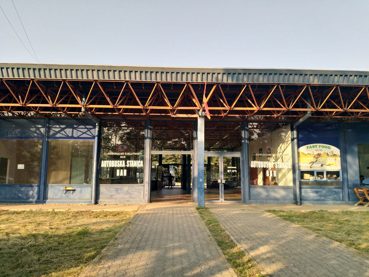 The regional bus station in Bar, Montenegro