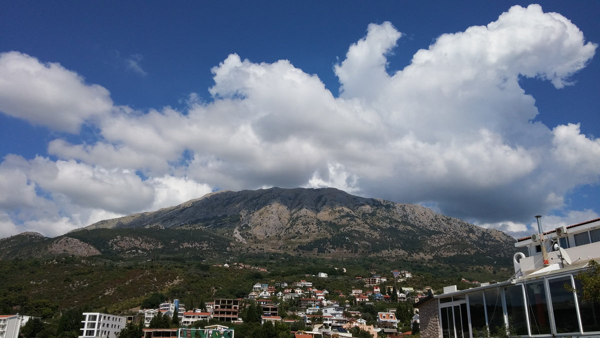 Coastal view of Dobra Voda village and beach in Montenegro