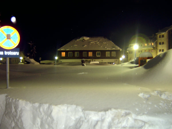 Winter snow scene near Kolašin in the Bjelasica mountains, Montenegro