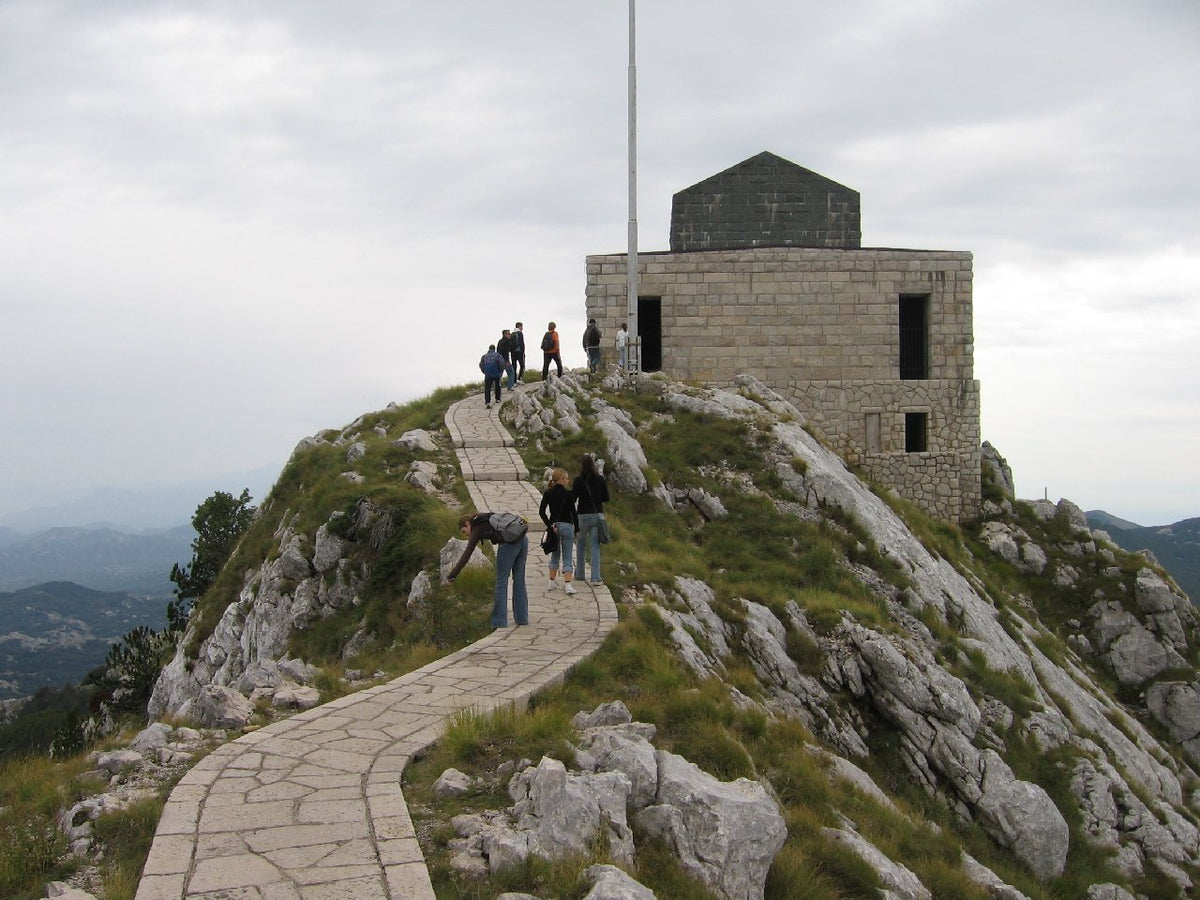 The Njegos Mausoleum atop Mount Lovcen in Lovcen National Park, Montenegro