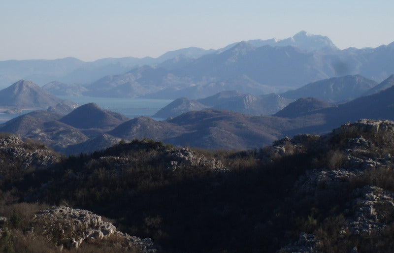 Mount Rumija overlooking Lake Skadar, Montenegro